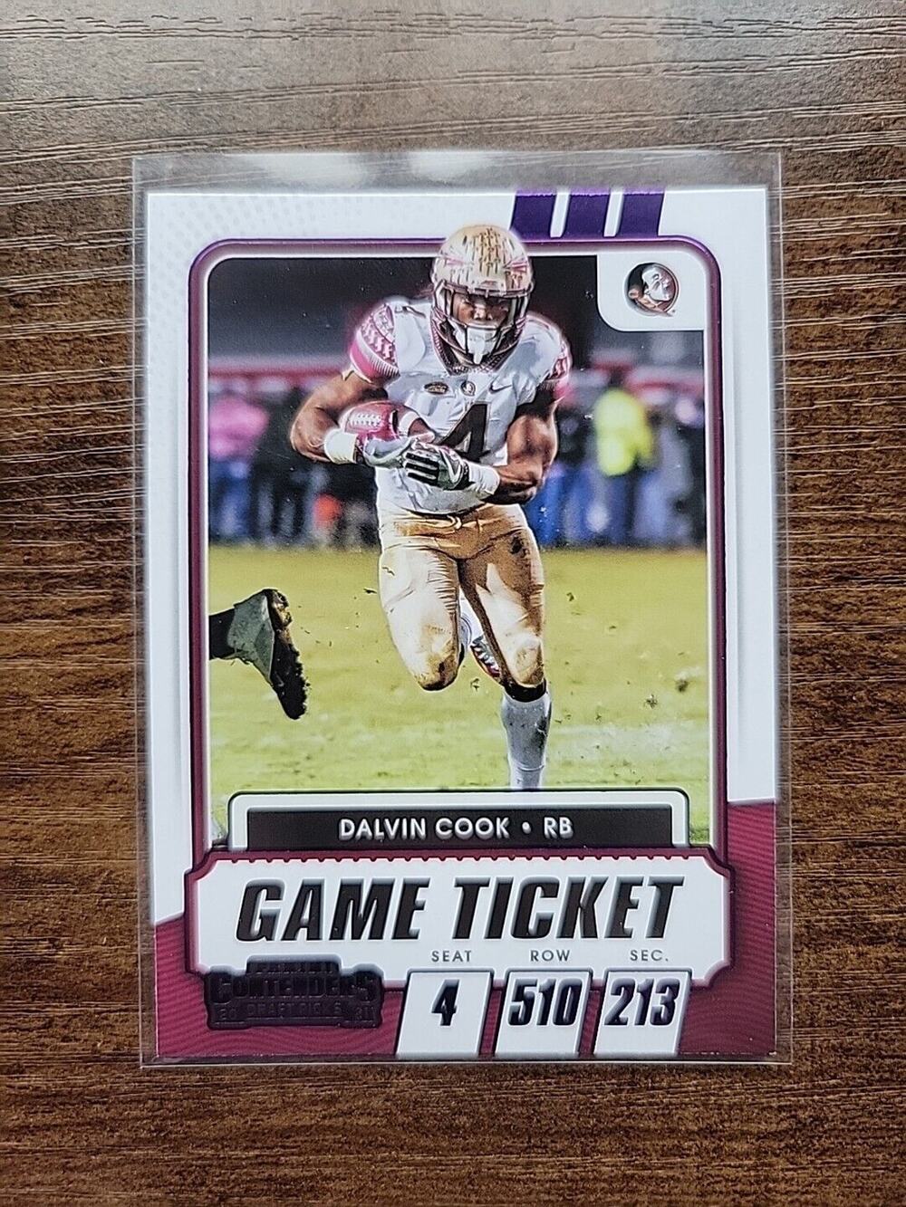 Dalvin Cook 2021 Panini Contenders Draft Picks #49 - Purple - Florida St. - NFL